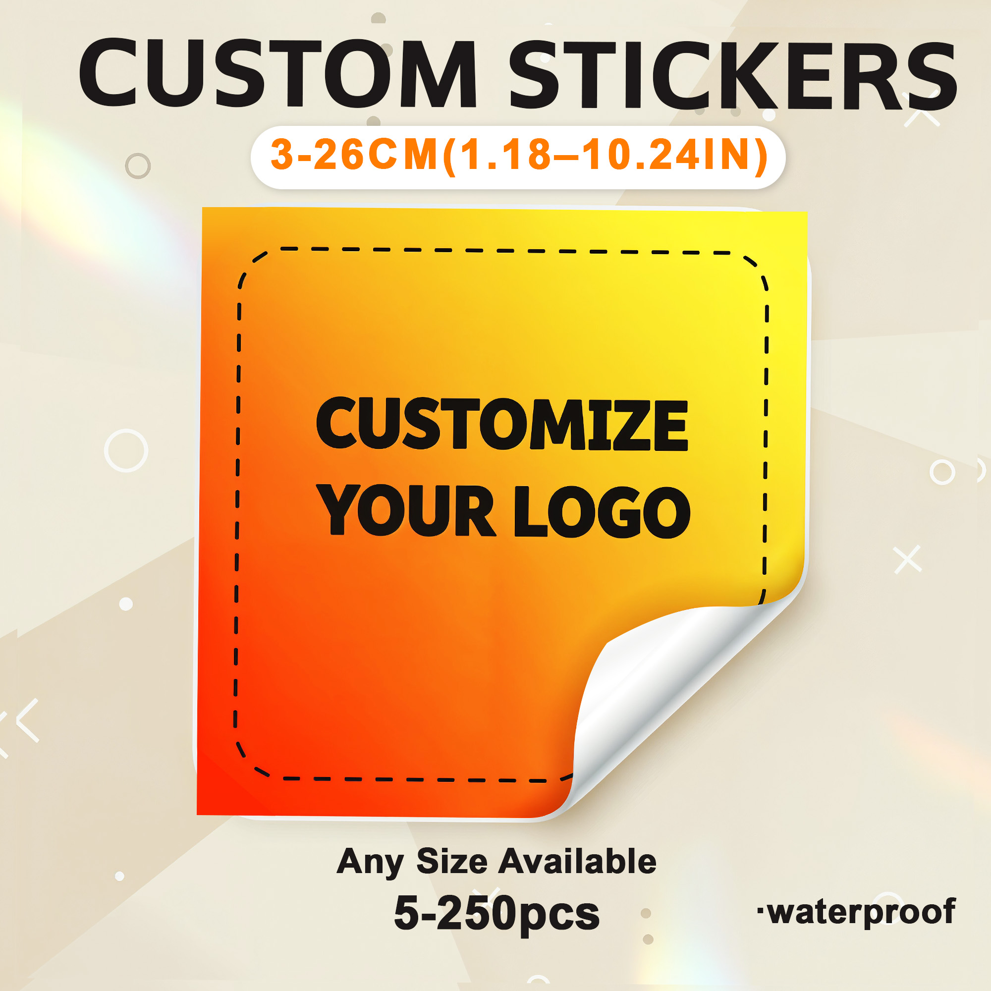 Personalised Candle Label - Custom Stickers Waterproof Custom Logo Labels