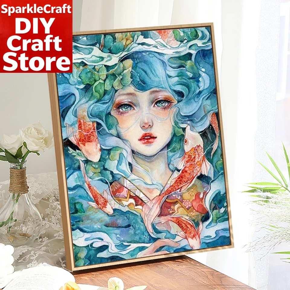 1PC frameless 5D Diy Diamond P - Photo Mosaic Print 评论和价格