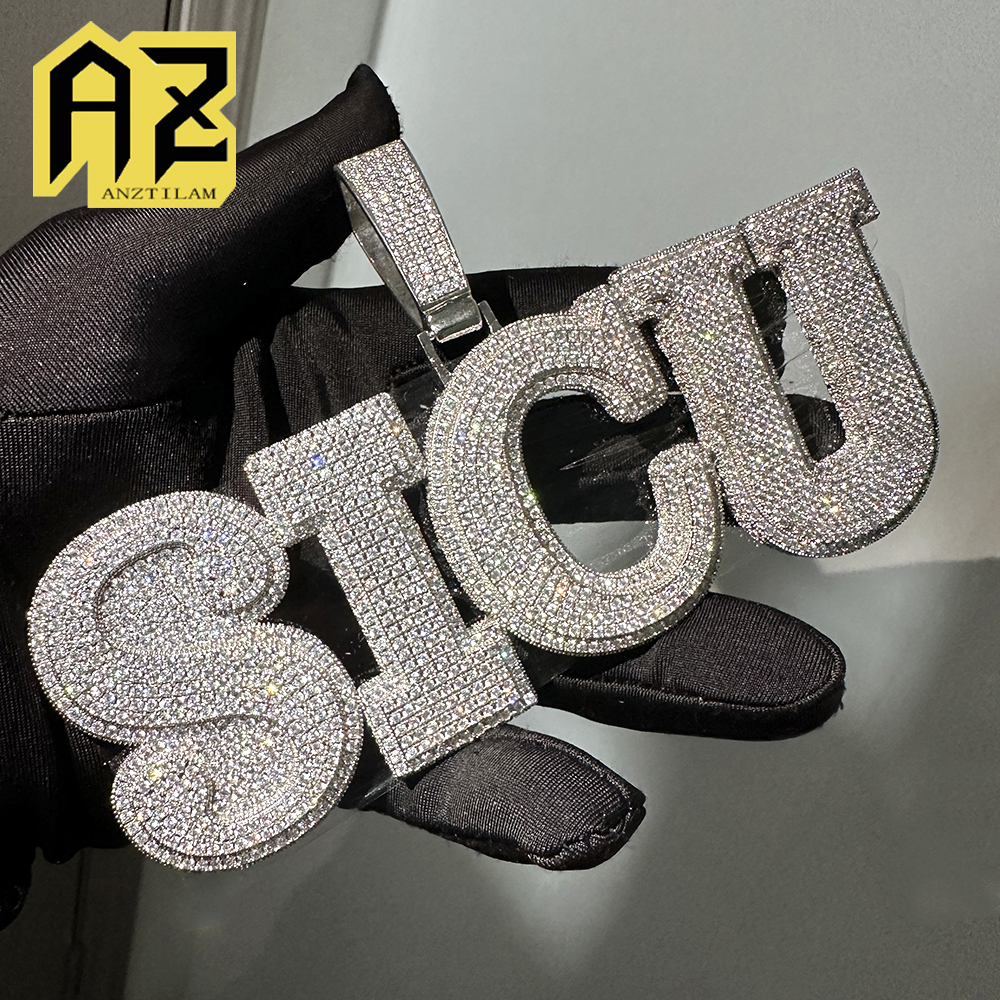 BIG Customized Name Letters Ic - Name Necklace Custom 评论和价格
