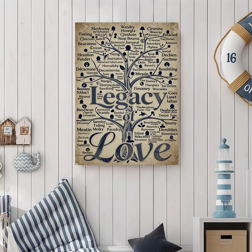 1PC-Unframed Canvas poster wal - Family Tree Print 评论和价格