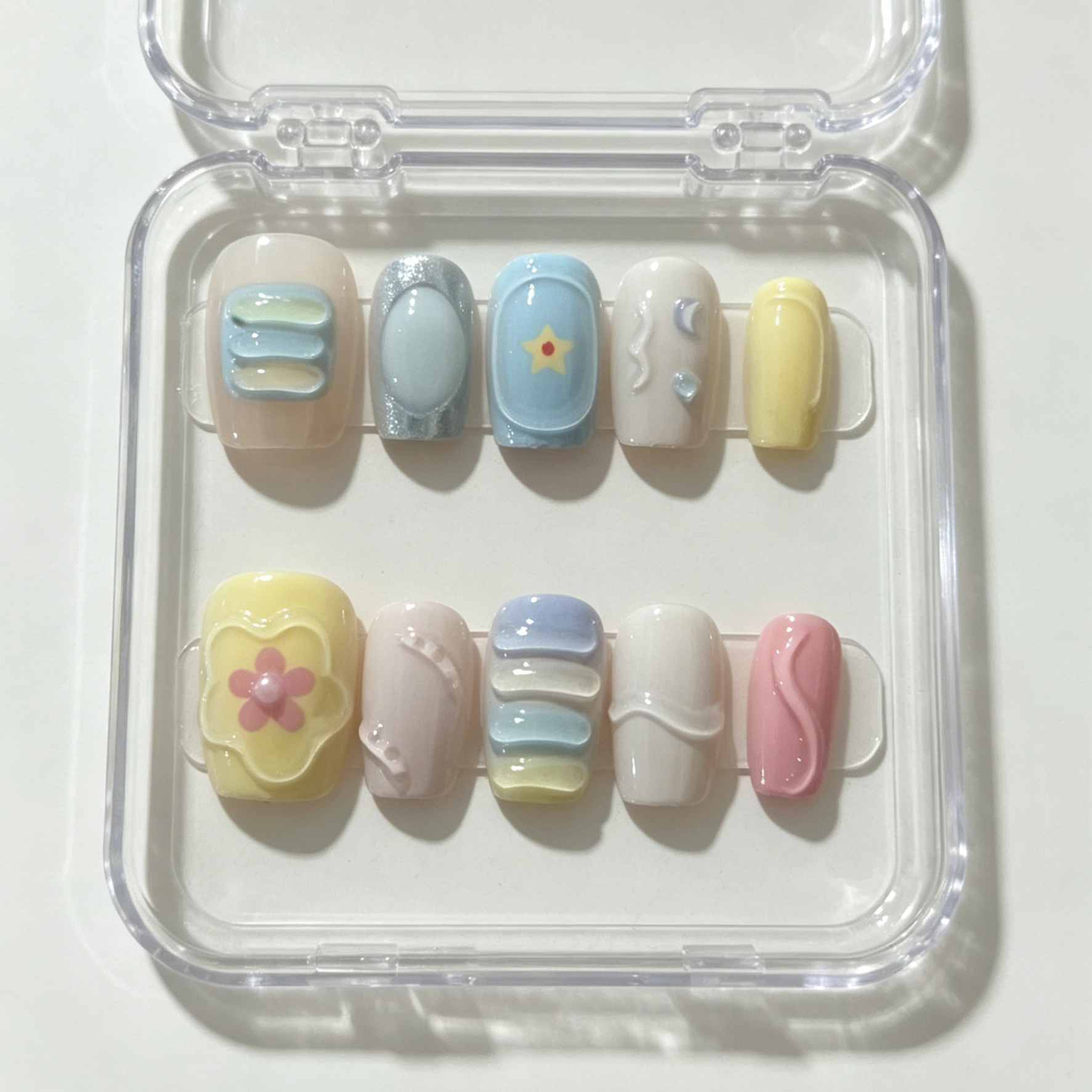 10 hand pressed short square n - Pressed Flower Art 评论和价格
