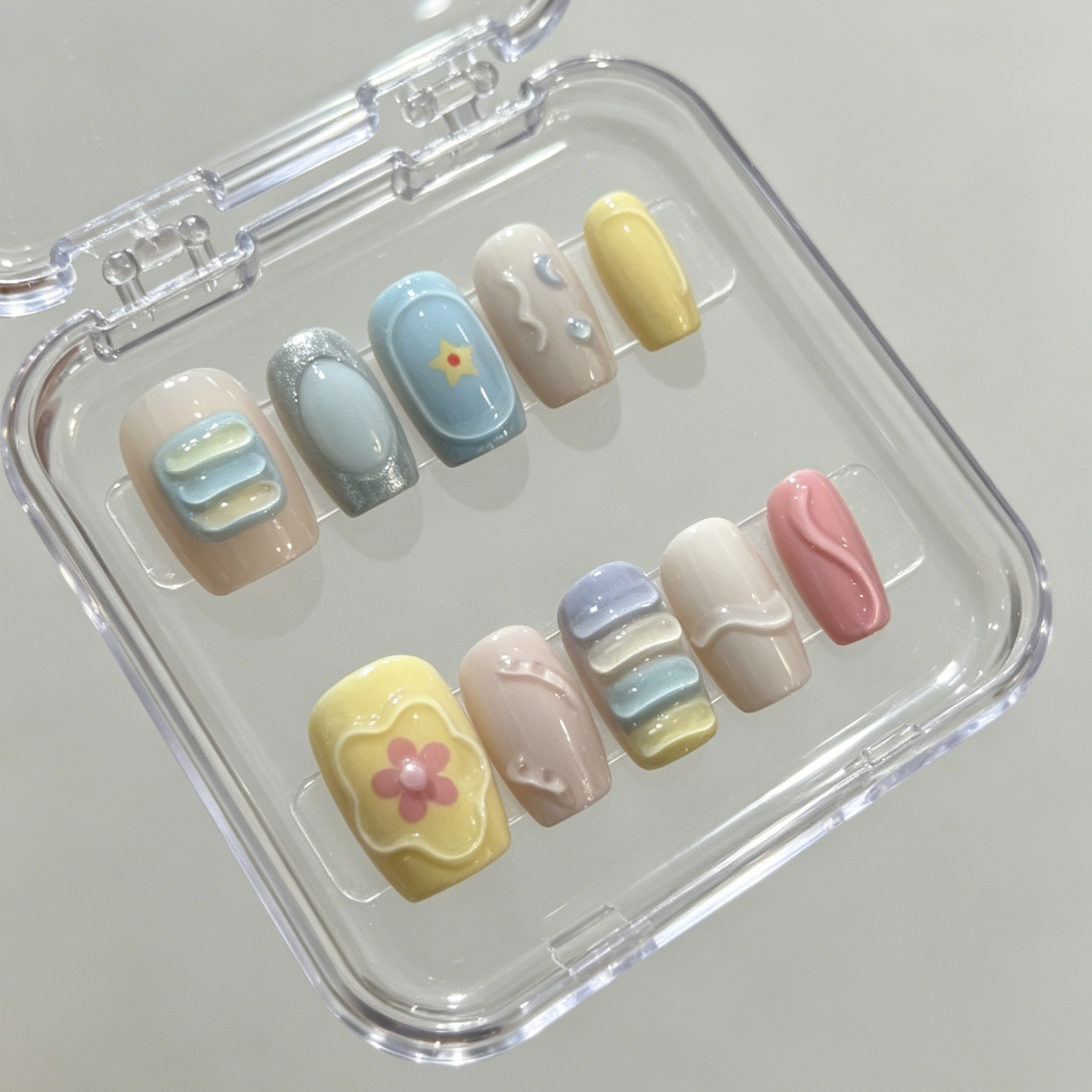 10 hand pressed short square n - Pressed Flower Art 评论和价格