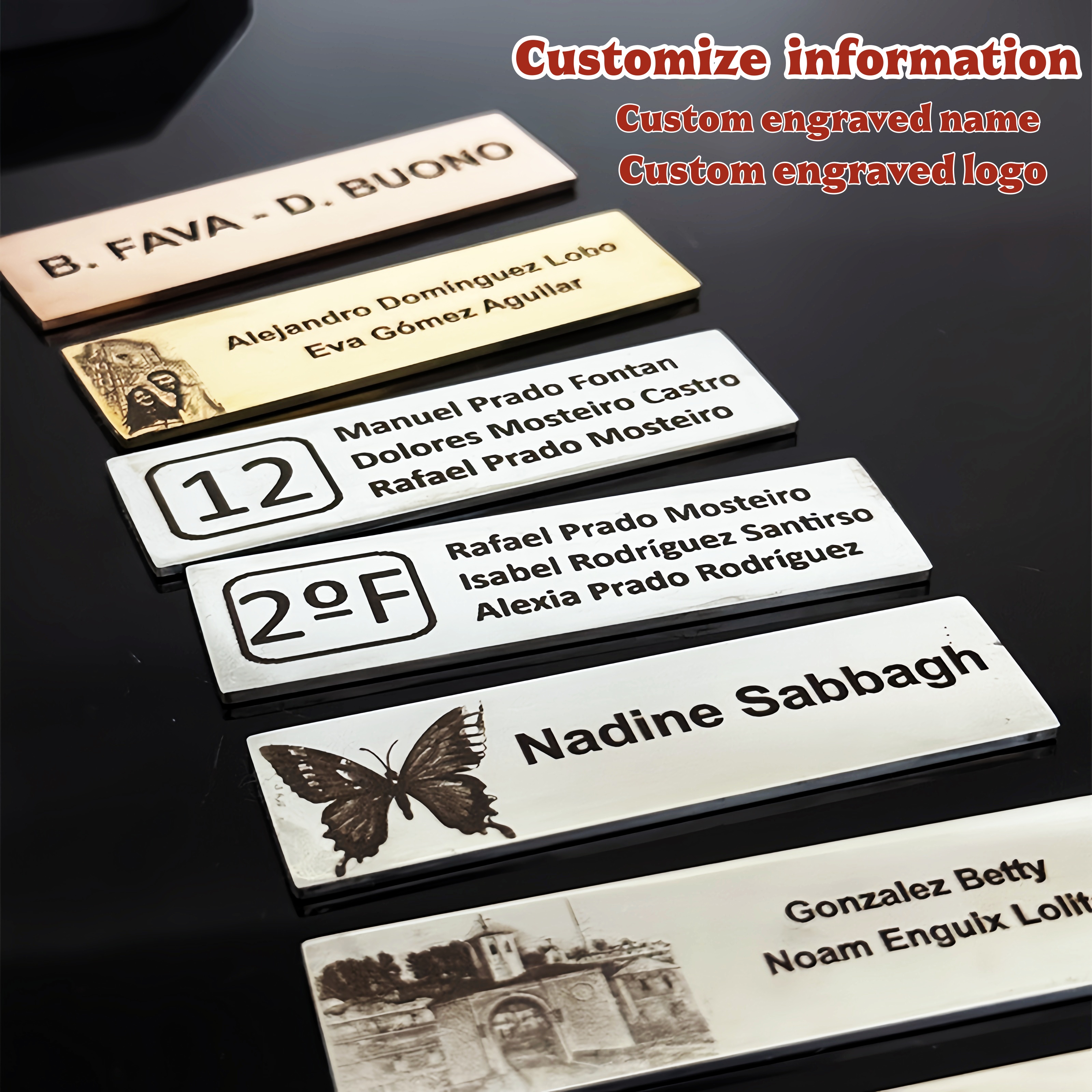70x20mm Personalize Custom Met - Personalized Name Box 评论和价格
