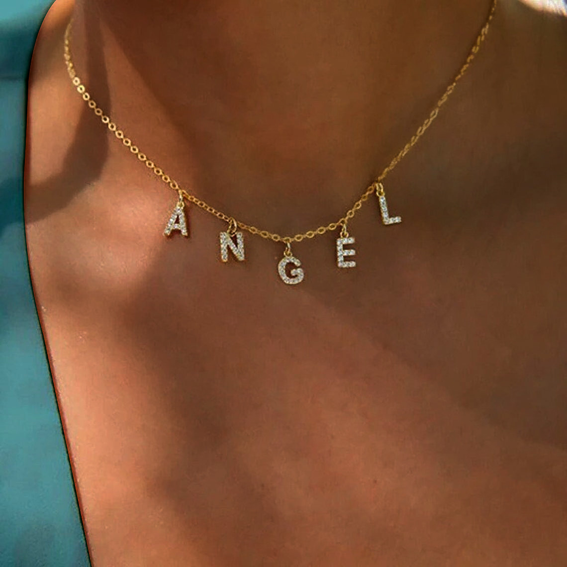 Custom Personalized Name Neckl - Name Necklace Custom 评论和价格