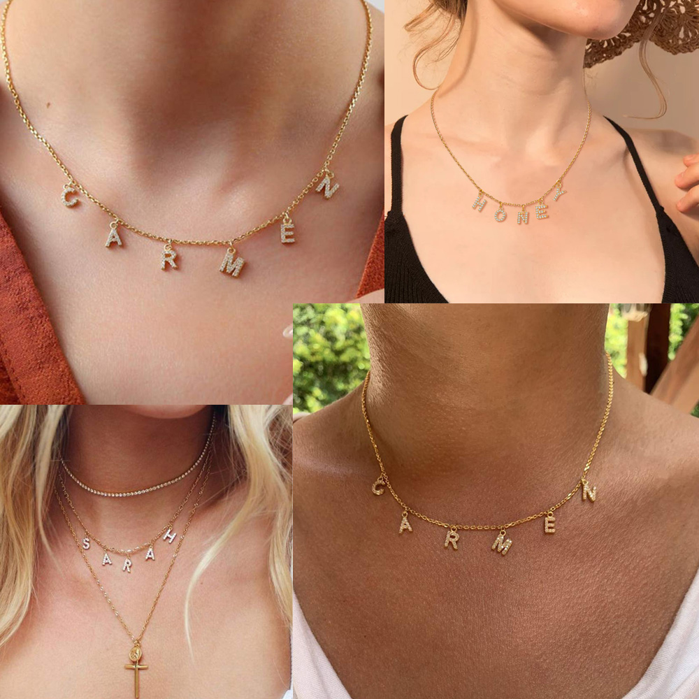 Custom Personalized Name Neckl - Name Necklace Custom 评论和价格