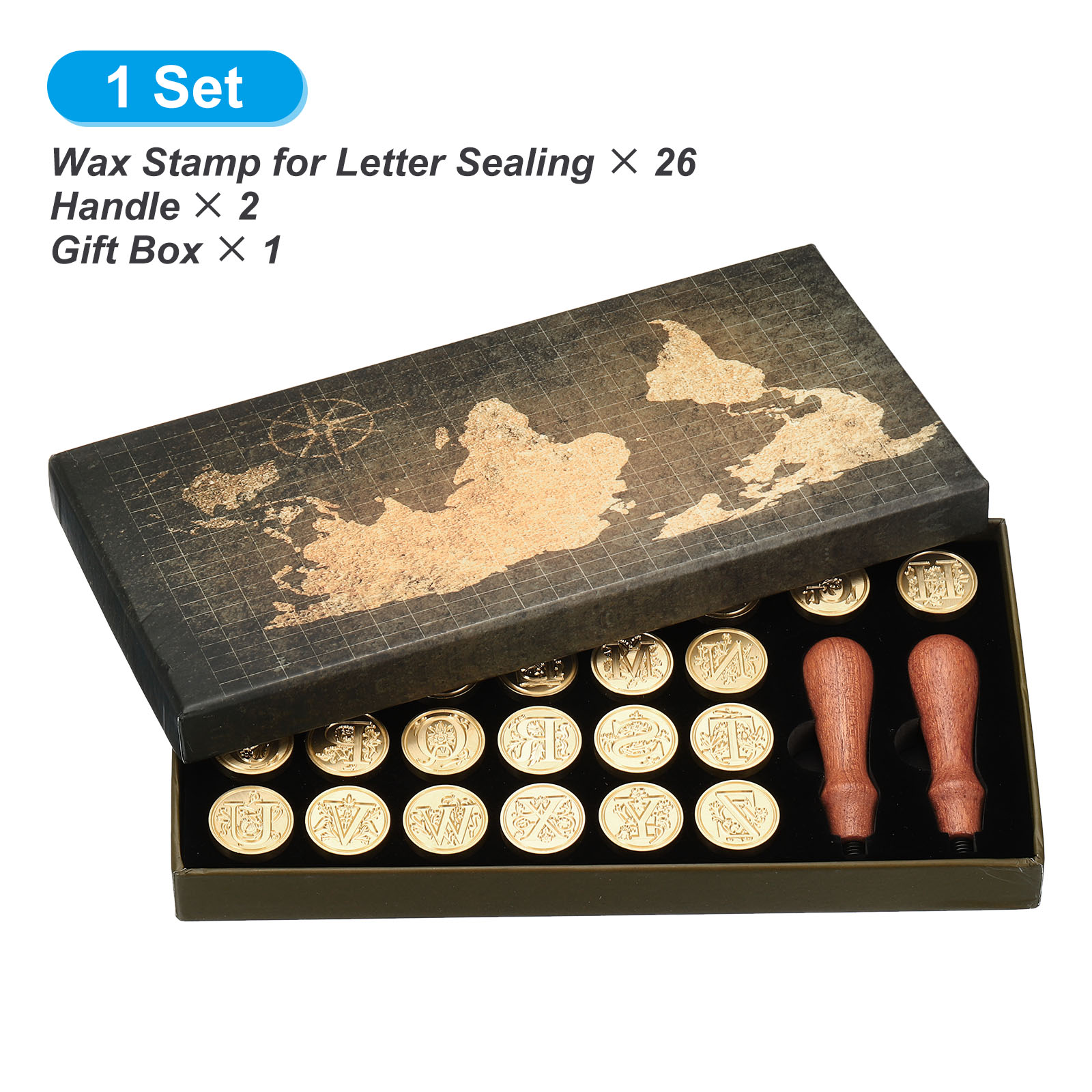 Alphabet Wax Seal Stamp Kit, 2 - Wax Seal Letter Kit 评论和价格