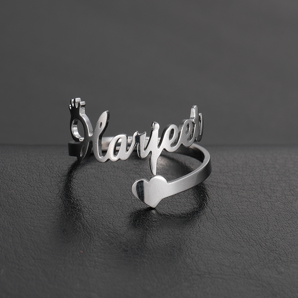Custom Double Name Rings for W - Initial Ring Custom 评论和价格