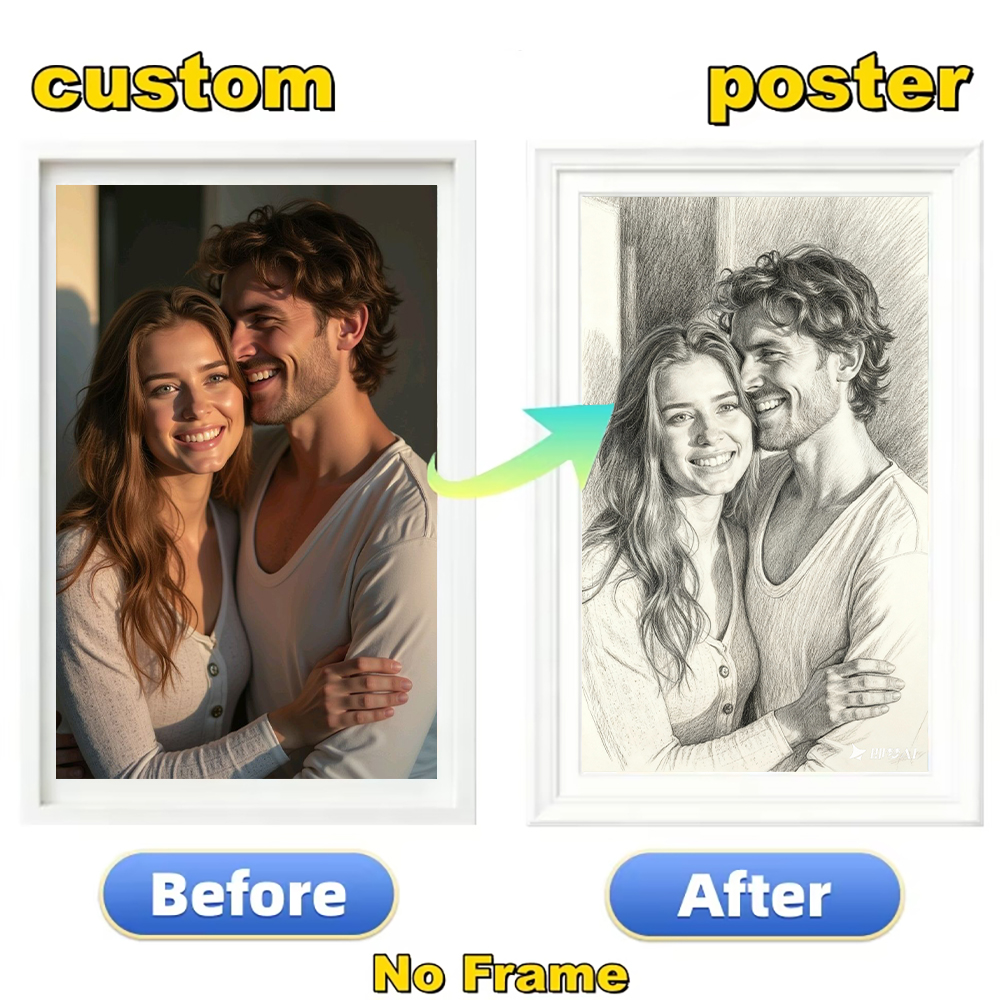 Custom photos to black and whi - Pet Portrait Custom 评论和价格