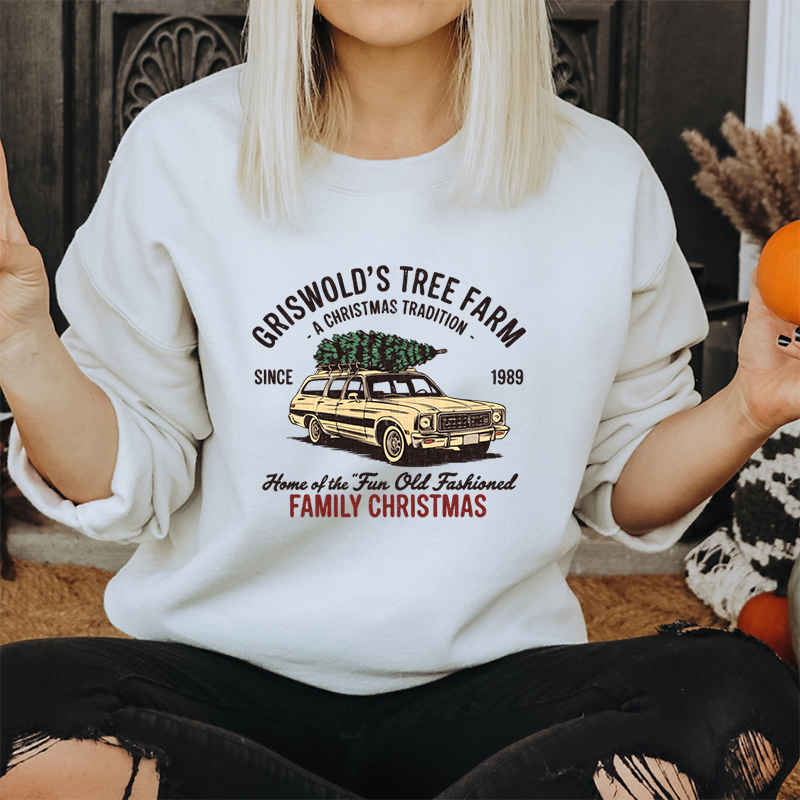 Family Christmas Tree Farm Gra - Family Tree Print 评论和价格