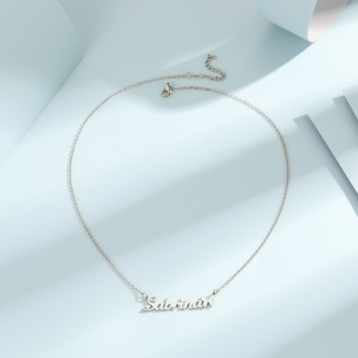 1pc Personalized Butterfly Nam - Name Necklace Custom 评论和价格