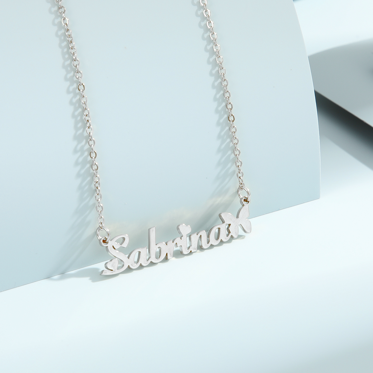 1pc Personalized Butterfly Nam - Name Necklace Custom 评论和价格