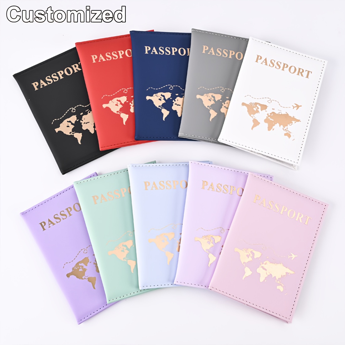 Custom Name World Map Passport - Personalized Name Box 评论和价格