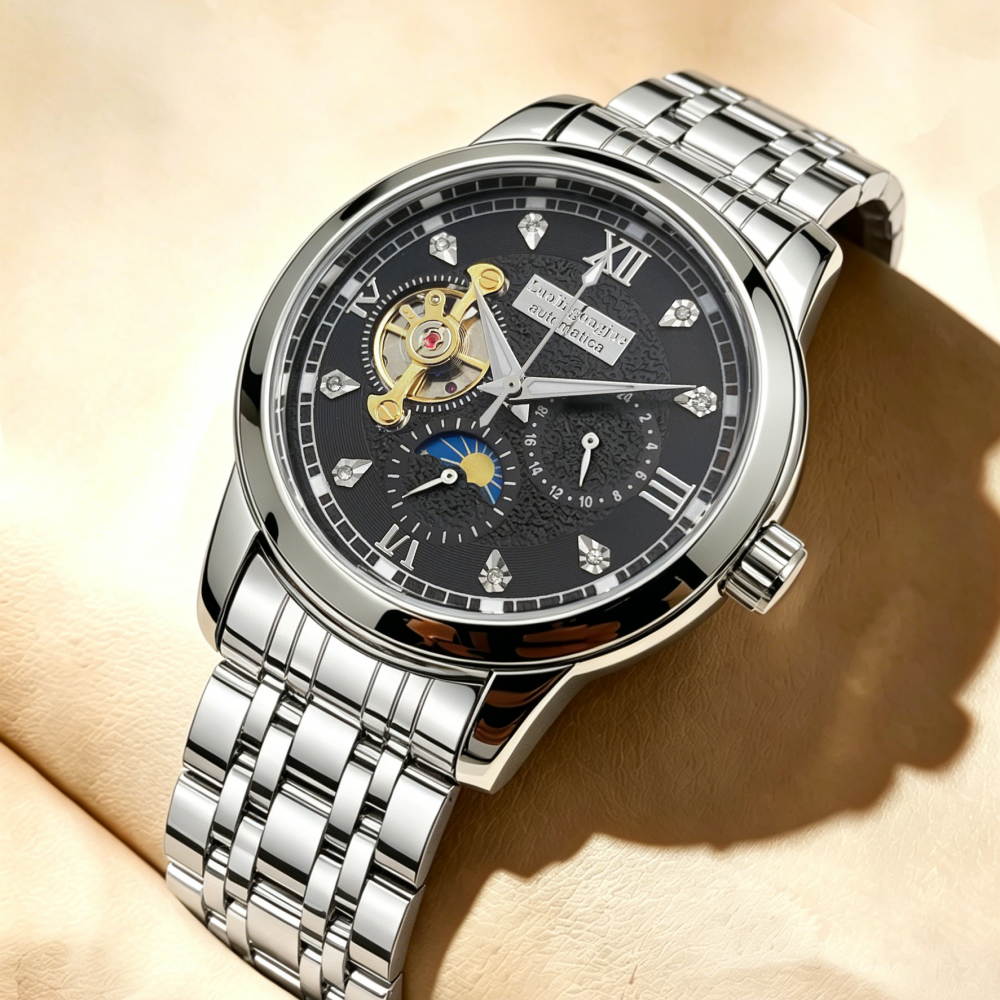High-End Luxury Men's Automati - Custom Night Sky 评论和价格