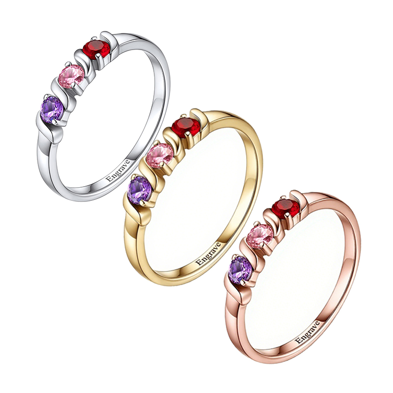 Personalized Names Ring with 1 - Initial Ring Custom 评论和价格