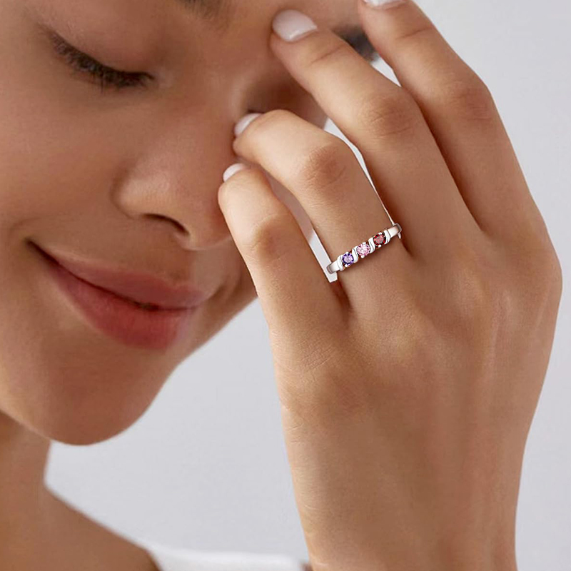 Personalized Names Ring with 1 - Initial Ring Custom 评论和价格
