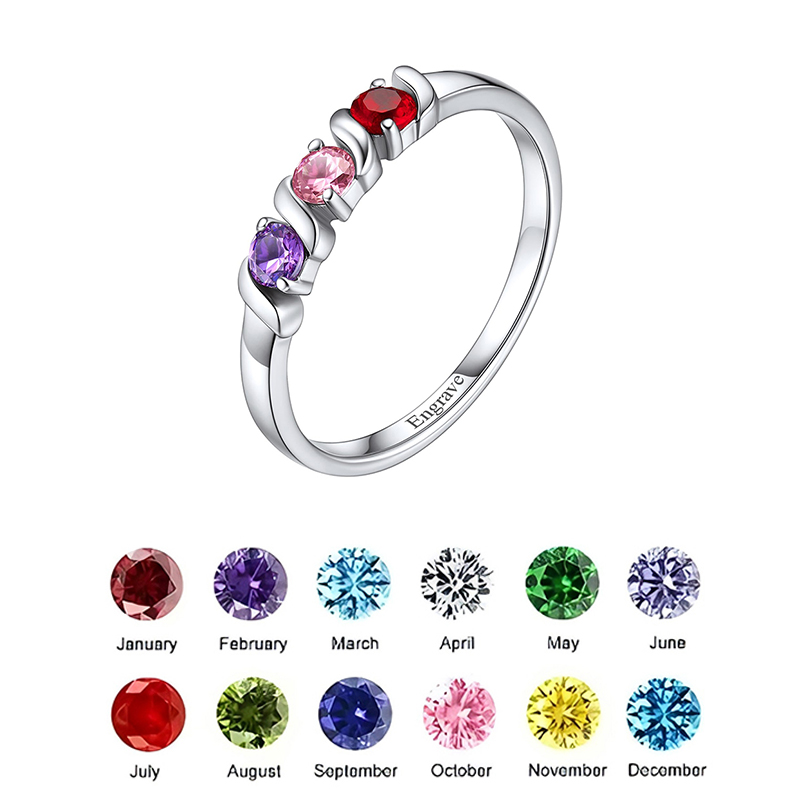 Personalized Names Ring with 1 - Initial Ring Custom 评论和价格