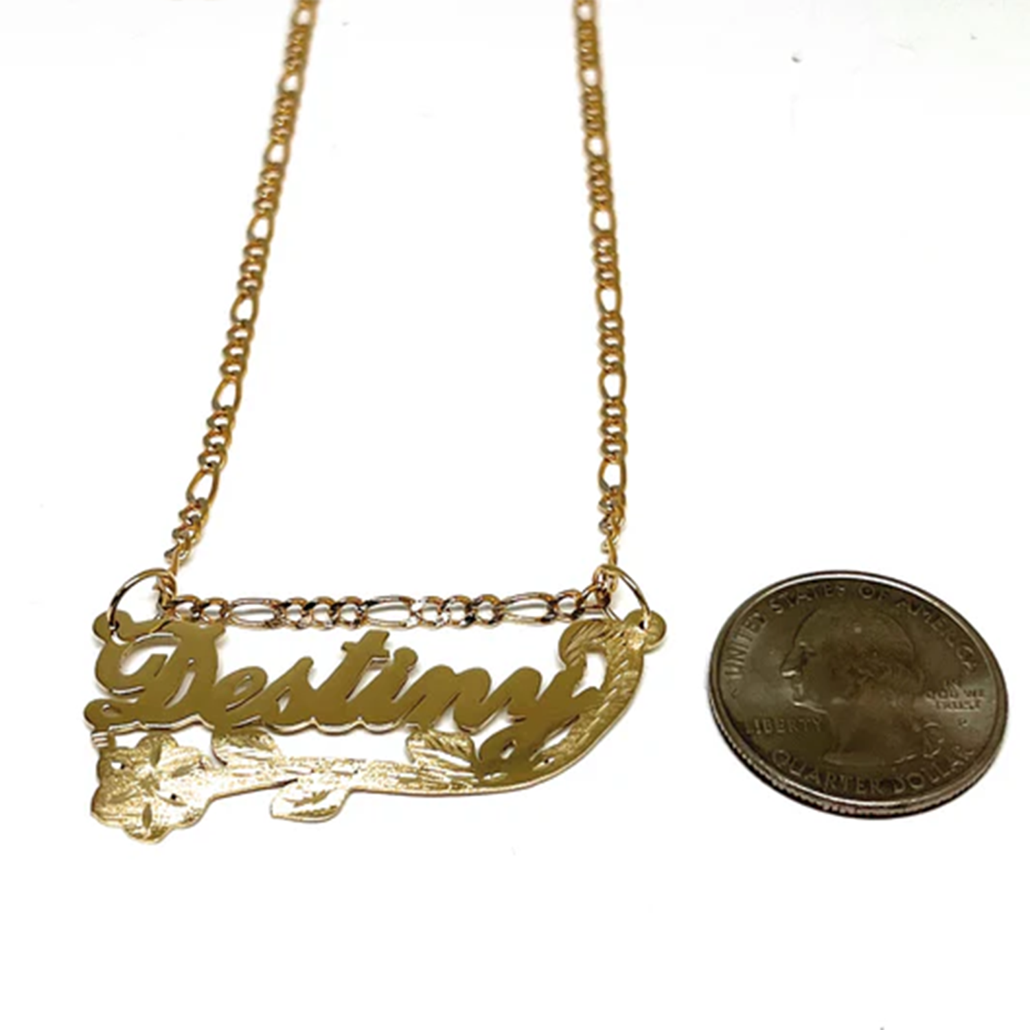 Custom Name Jewelry Retro Styl - Birth Flower Necklace 评论和价格