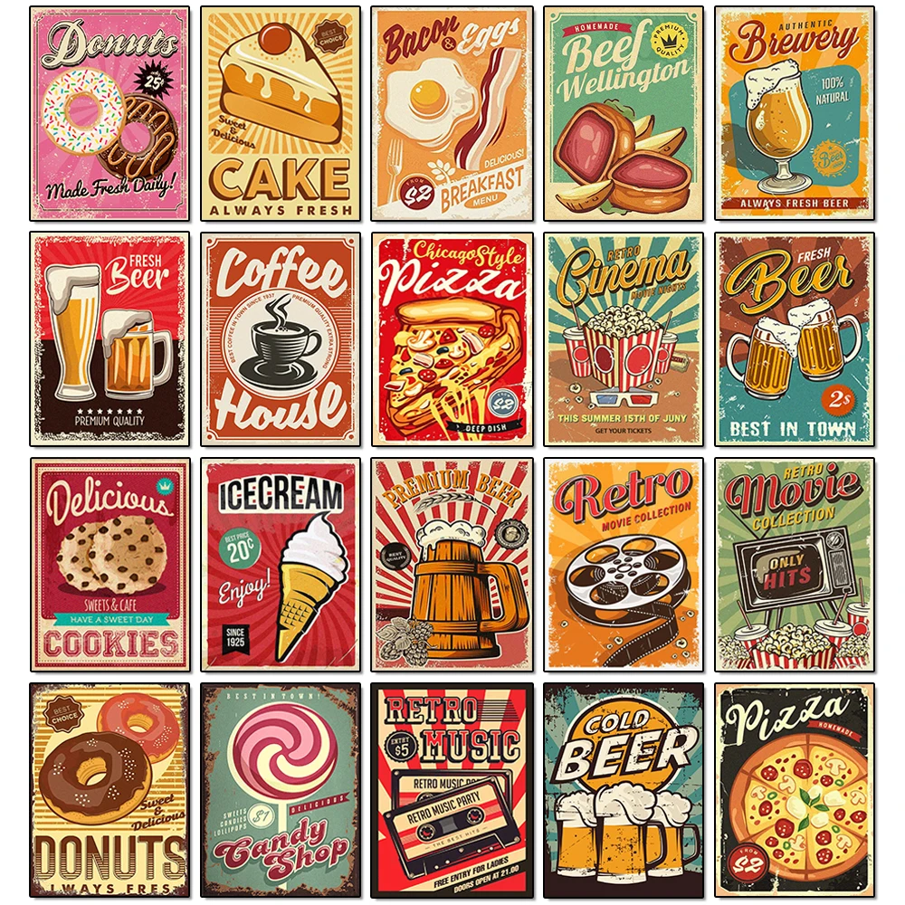5D Diamond Painting Food Poste - Photo Mosaic Print 评论和价格