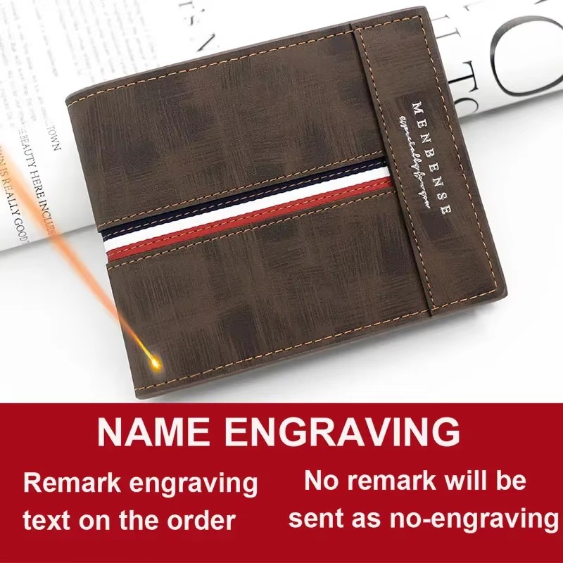 Slim Card Holder Male Purses C - Personalized Name Box 评论和价格
