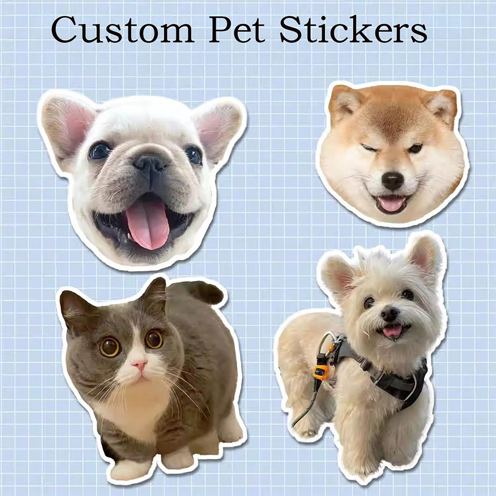 Custom Dog Animal Stickers Fun - Pet Portrait Custom 评论和价格