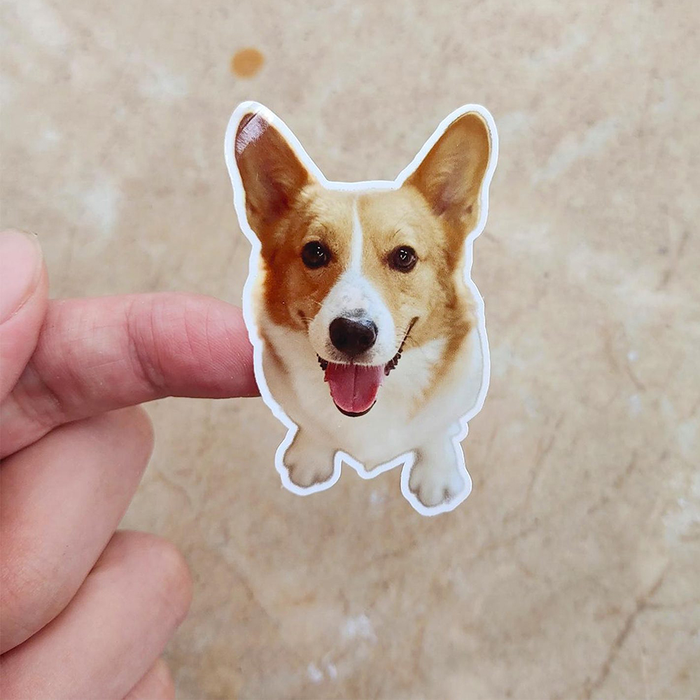 Custom Dog Animal Stickers Fun - Pet Portrait Custom 评论和价格