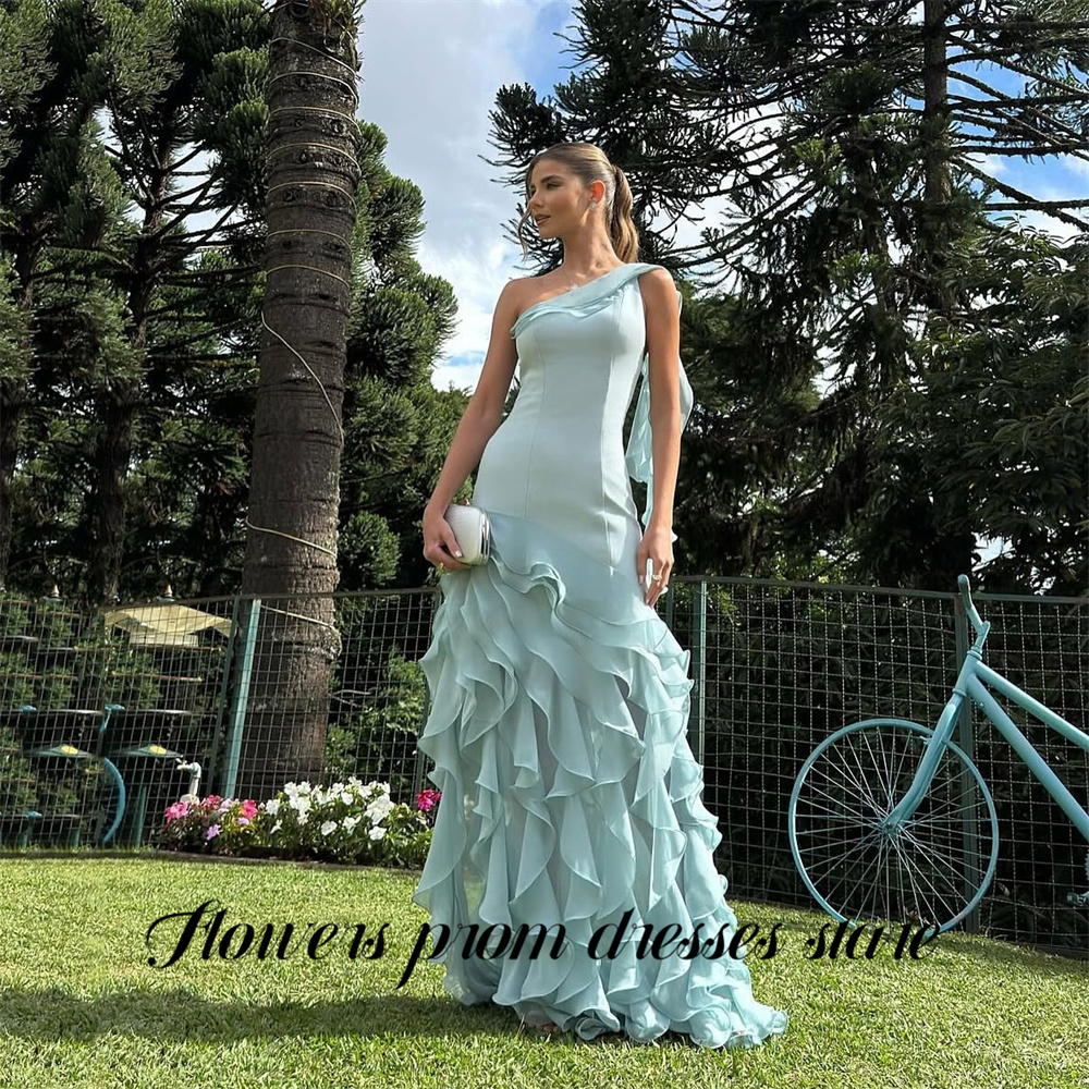 Flowers Sky Blue Party Dress L - Custom Night Sky 评论和价格