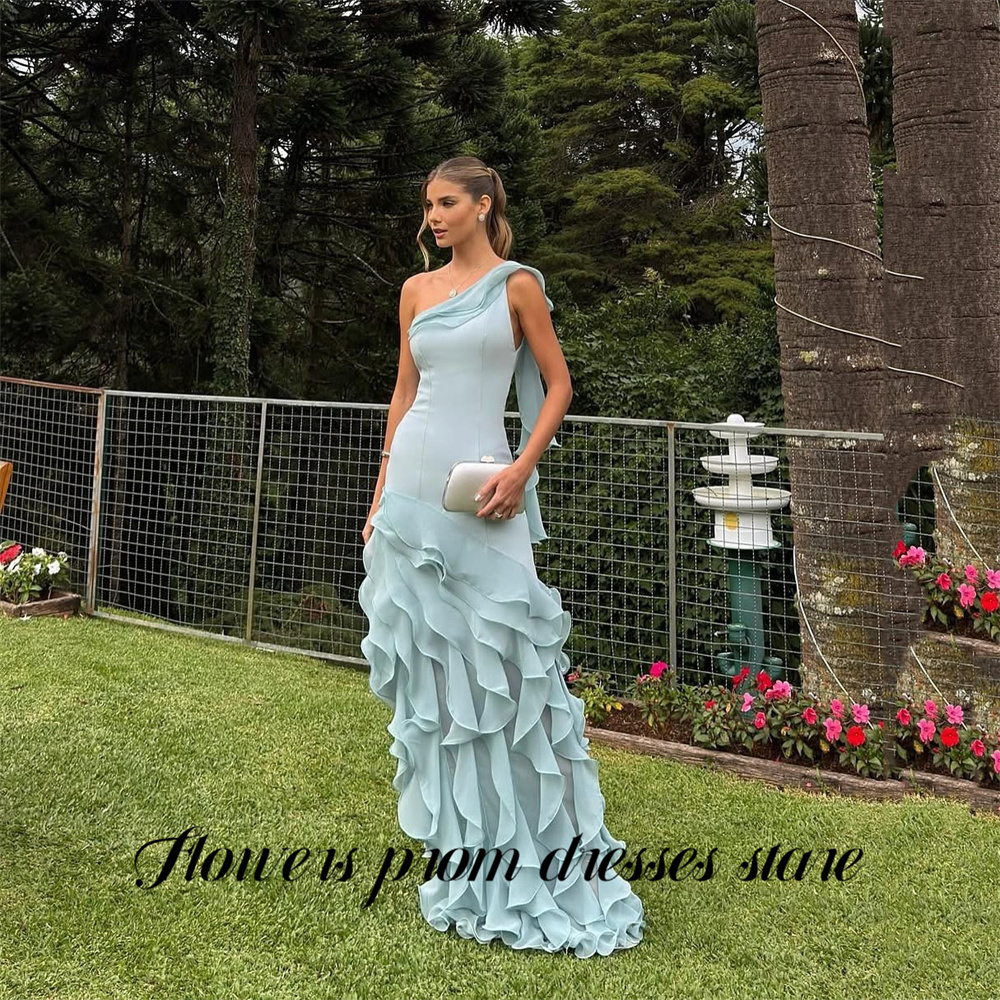 Flowers Sky Blue Party Dress L - Custom Night Sky 评论和价格
