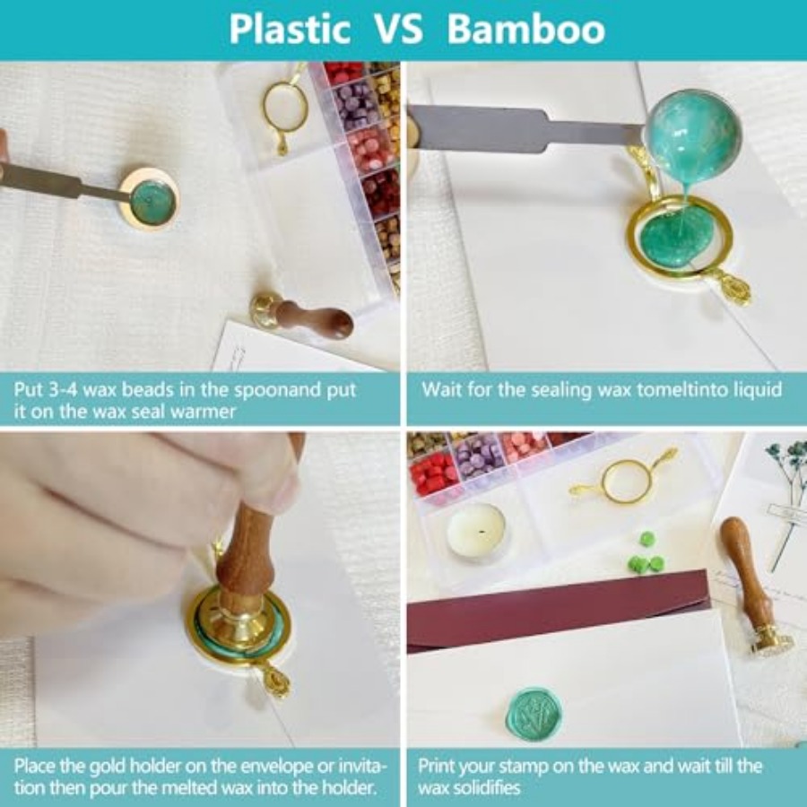 Wax Seal Stamp Kit - Sealing W - Wax Seal Letter Kit 评论和价格